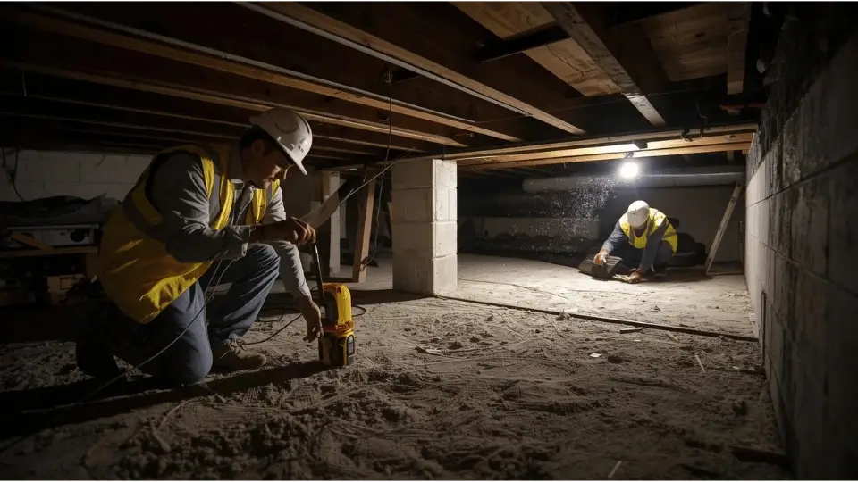 House leveling services in McKinney, restoring floor stability and structural integrity.