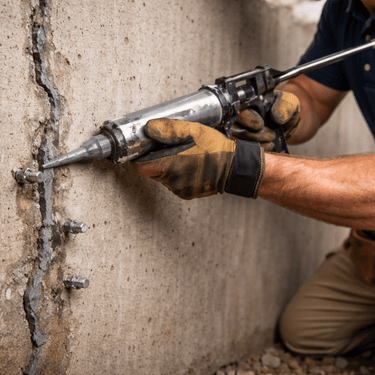 Foundation inspection in McKinney, TX – Prime Footing team assessing structural movement, Prime Footing foundation repair team working on slab foundation repair in McKinney
